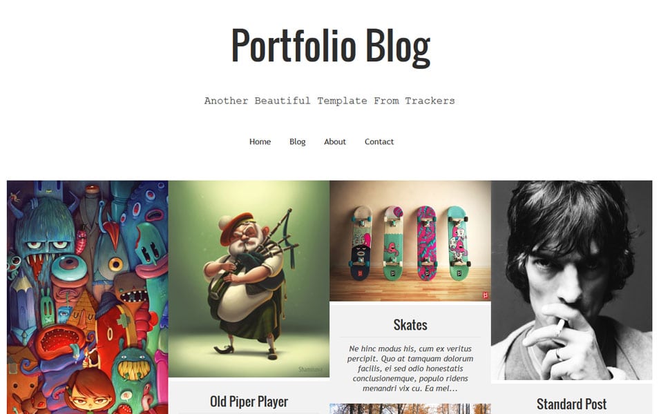 Responsive Luna Folio Blogger Template