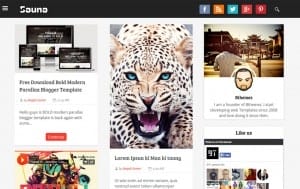 Sauna Grid Responsive Blogger Template