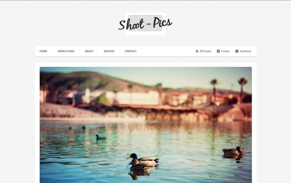 Shoot-Pics Photography Blogger Template