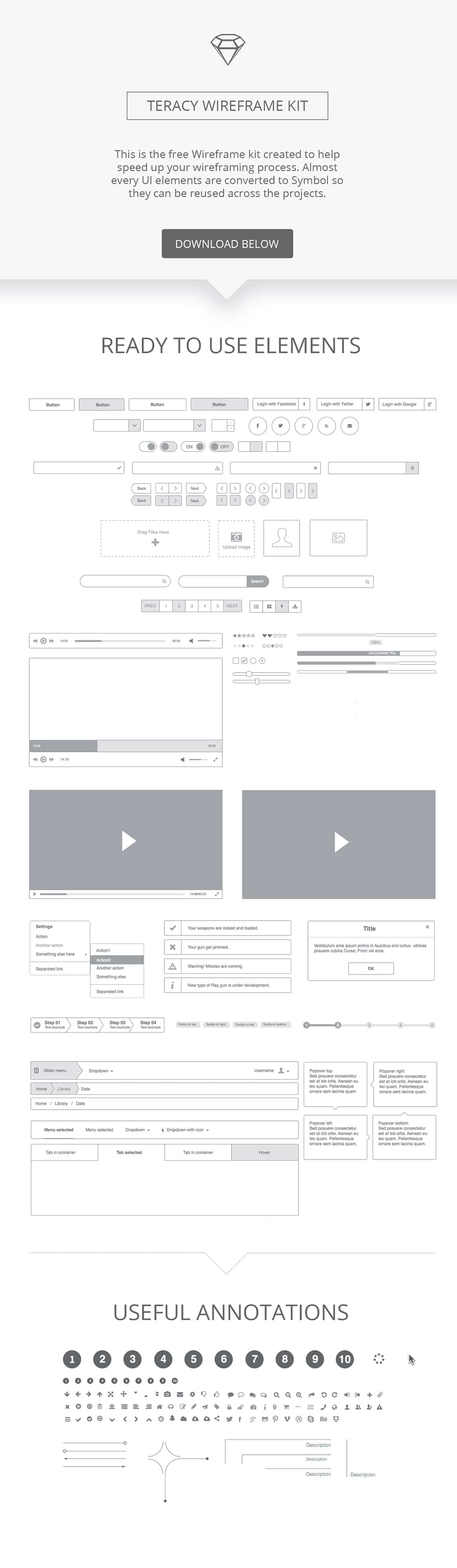 Teracy-Wireframe-kit