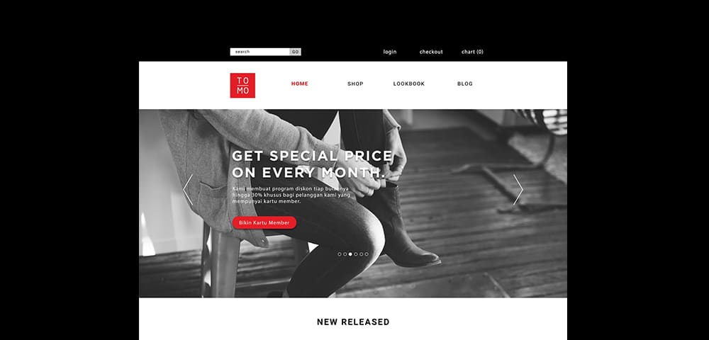 Tomo - Free Web Template PSD