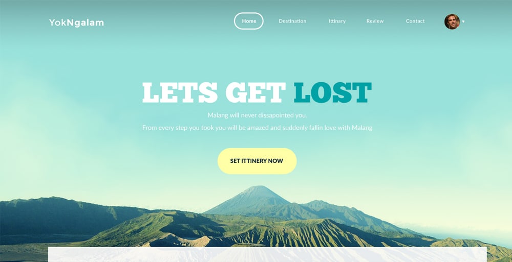 YukNgalam - Free PSD Template