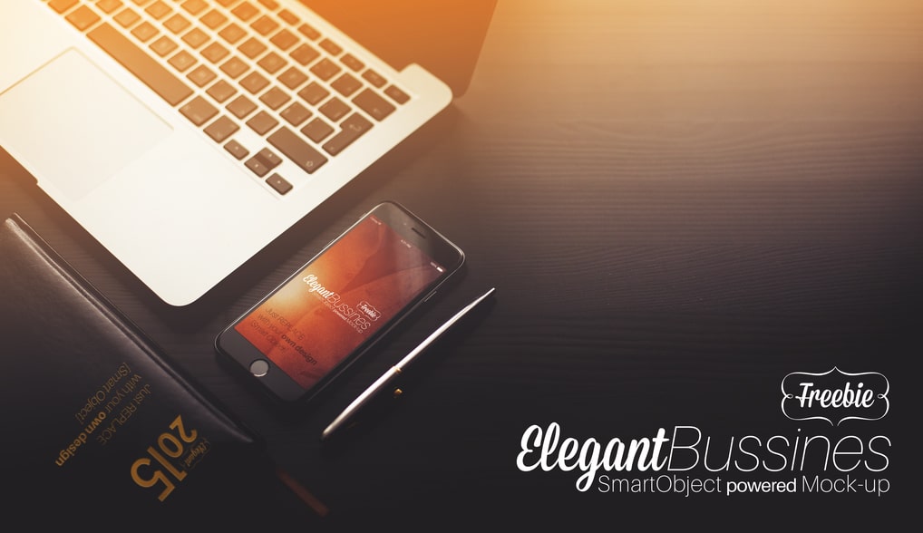 iPhone6 + Calendar Free Mockup PSD