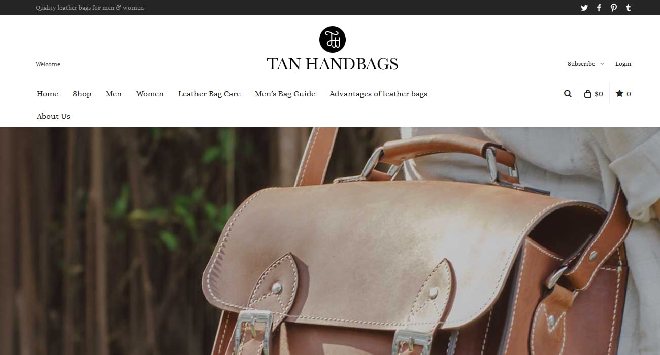 tan handbags