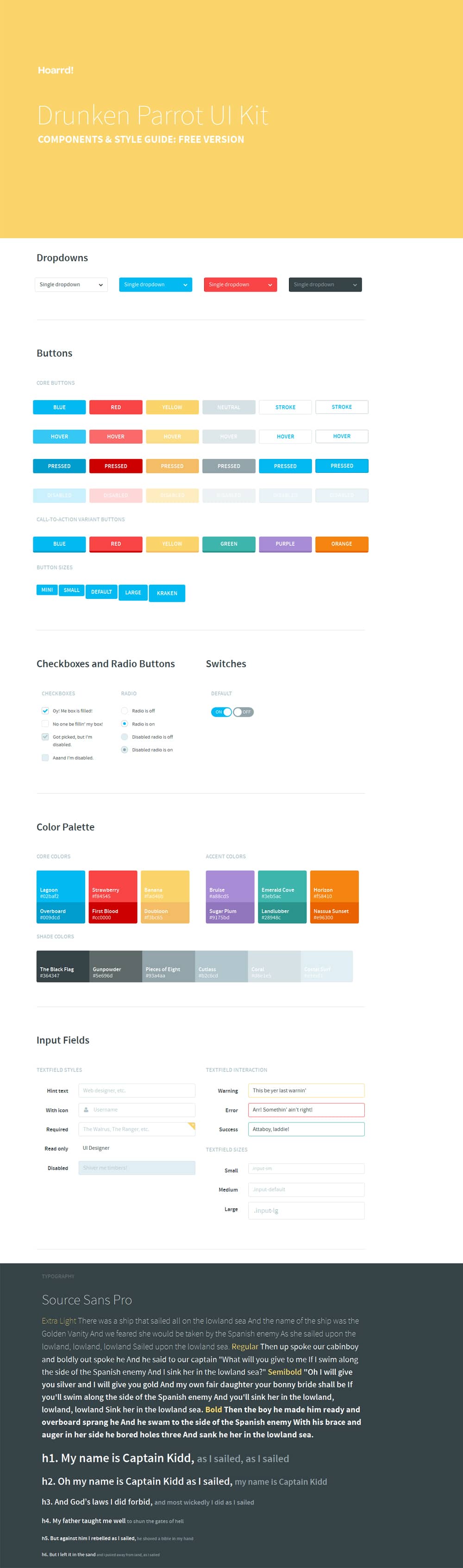 Drunken Parrot UI Kit