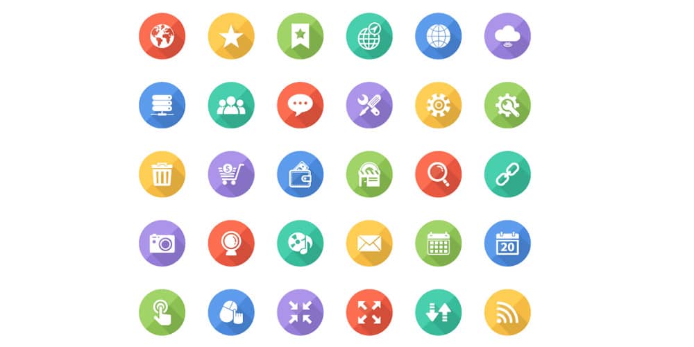 Free Flat Web Icons