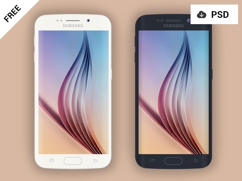 Free Samsung Galaxy S6 Edge Mockup PSD