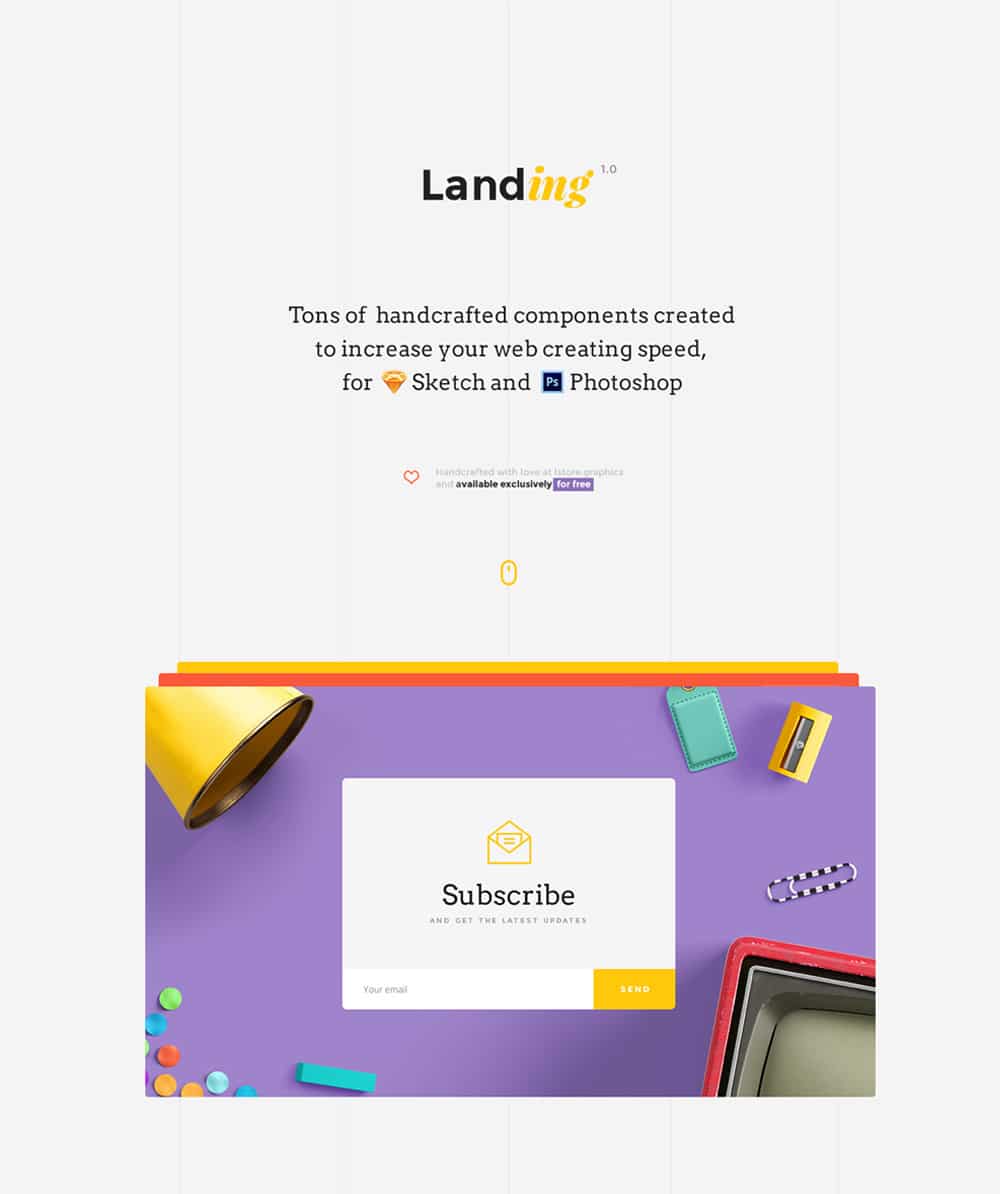 Landing Free UI kit