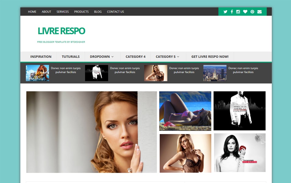 Template Livre Respo Blogger