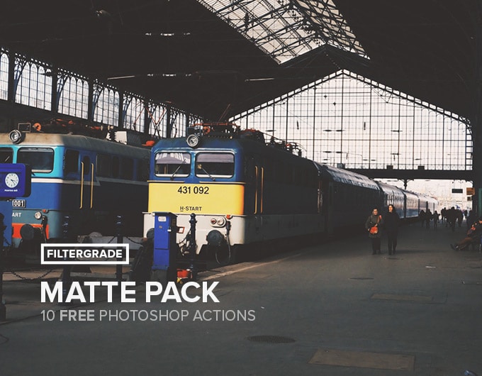 Matte - Free Photoshop Actions Pack