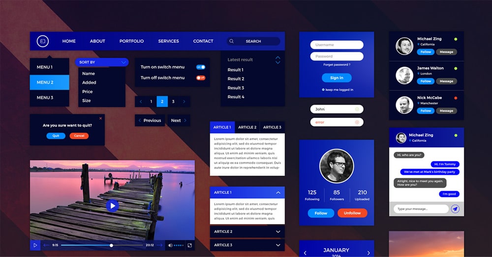 Retina Web UI Kit