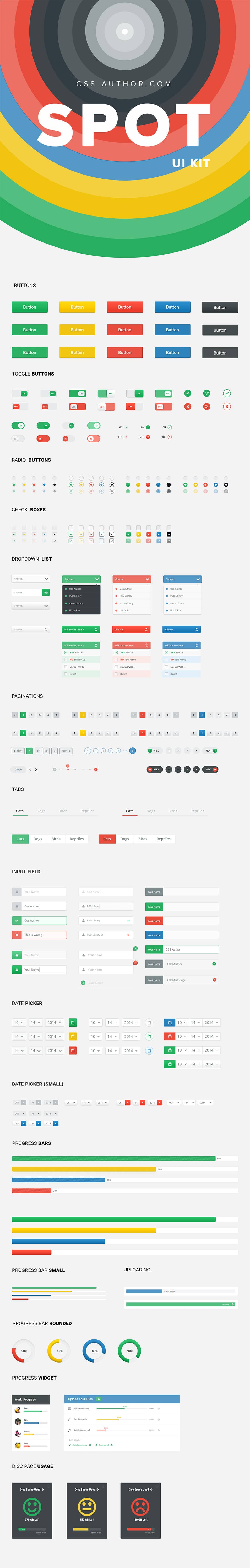 SPOT UI Kit PSD