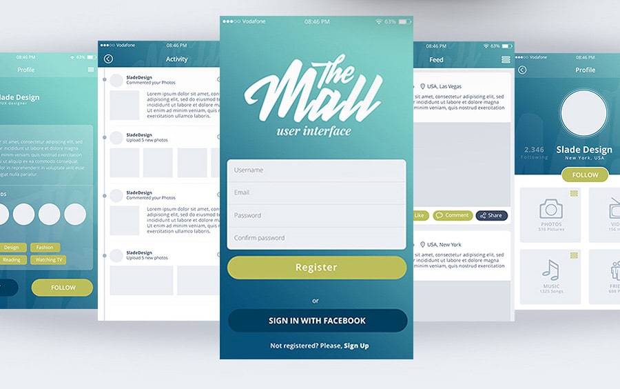 The Mall – Mobile UI kit