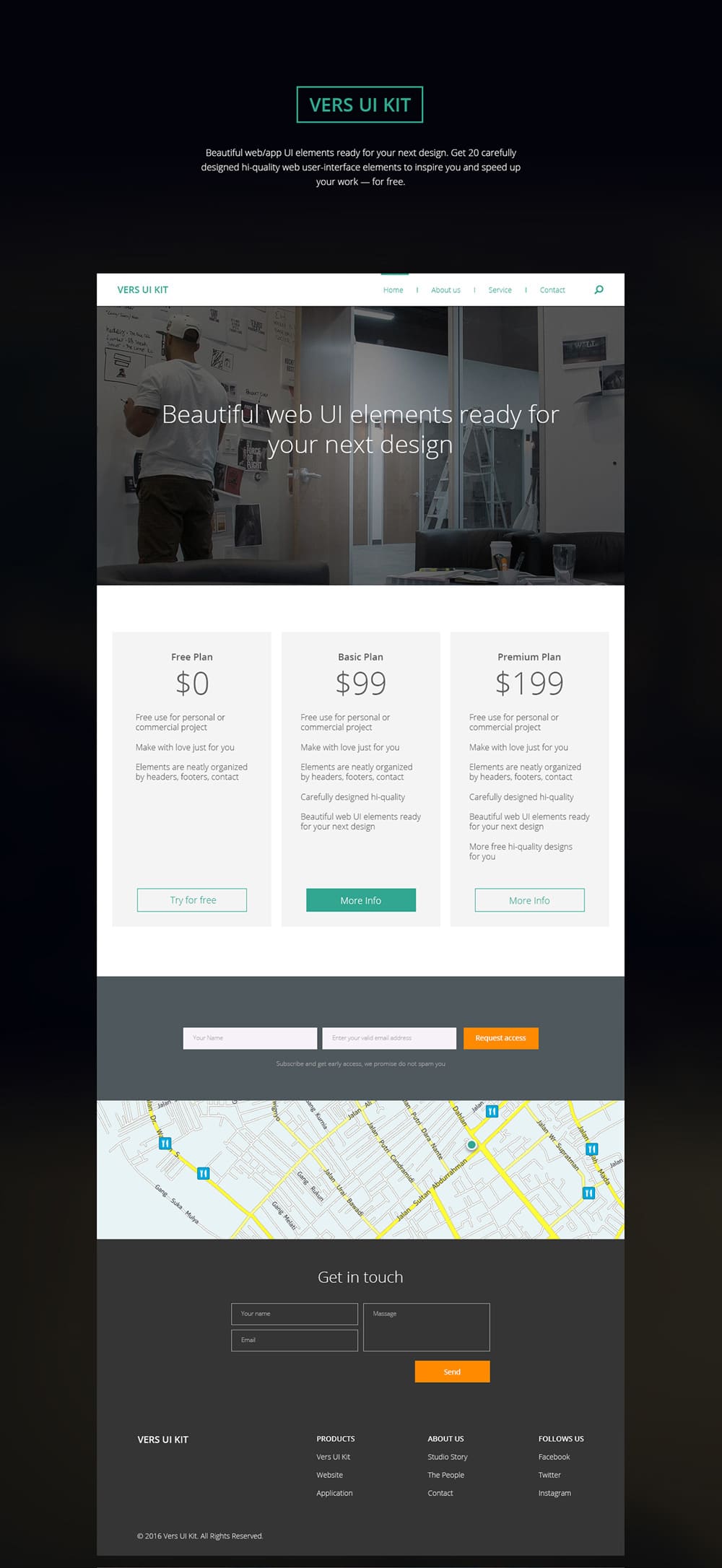 Vers UI Kit PSD