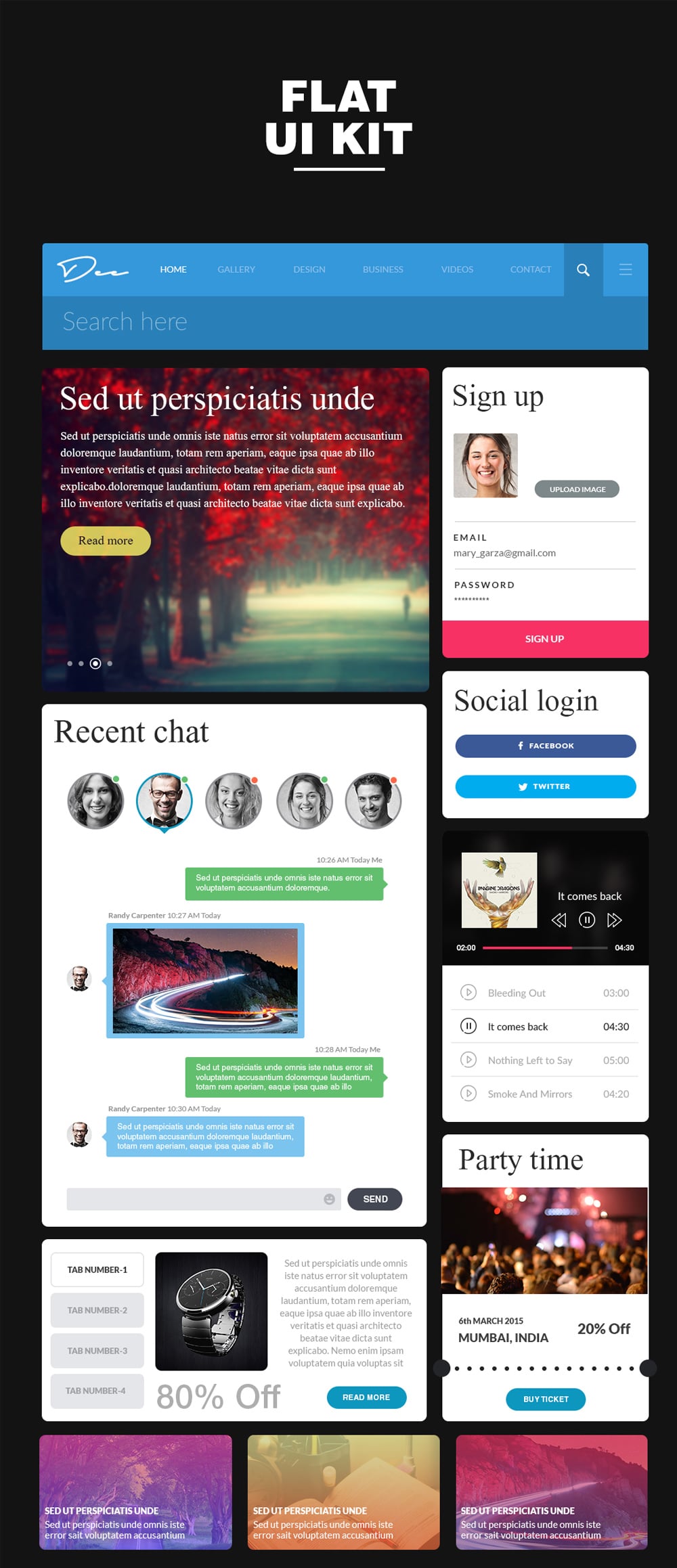 Web UI PSD