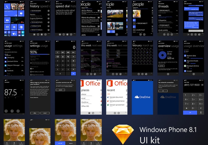 Windows Phone 8.1 UI Kit