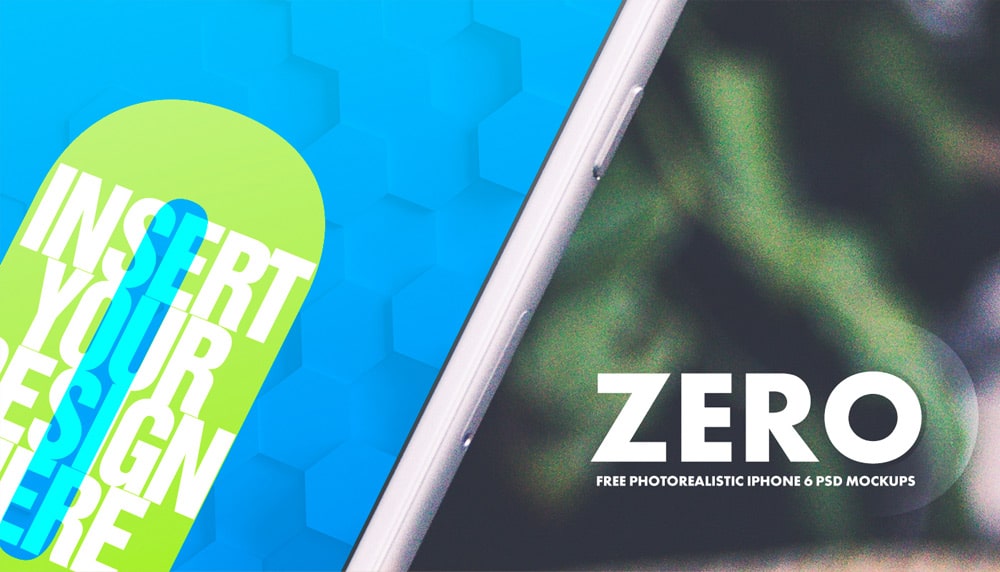 Zero – Free iPhone 6 Mockup PSD