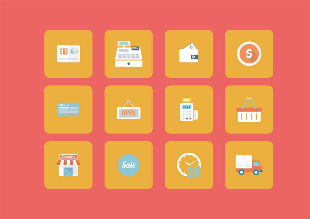 Free Shopping Icons Vector