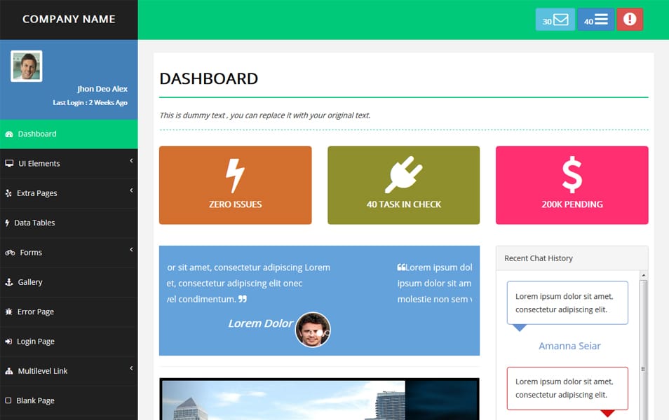 More Than 50 Best Free Bootstrap Admin Templates