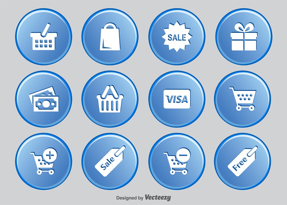 Shopping Button Icons