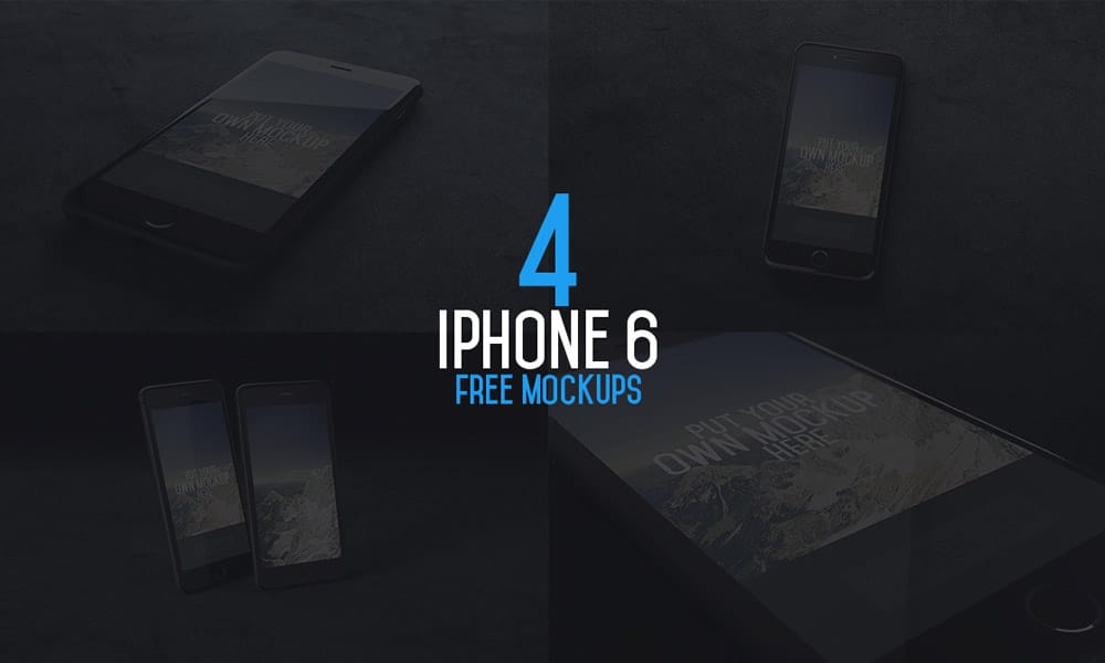 iPhone 6 Mockups PSD