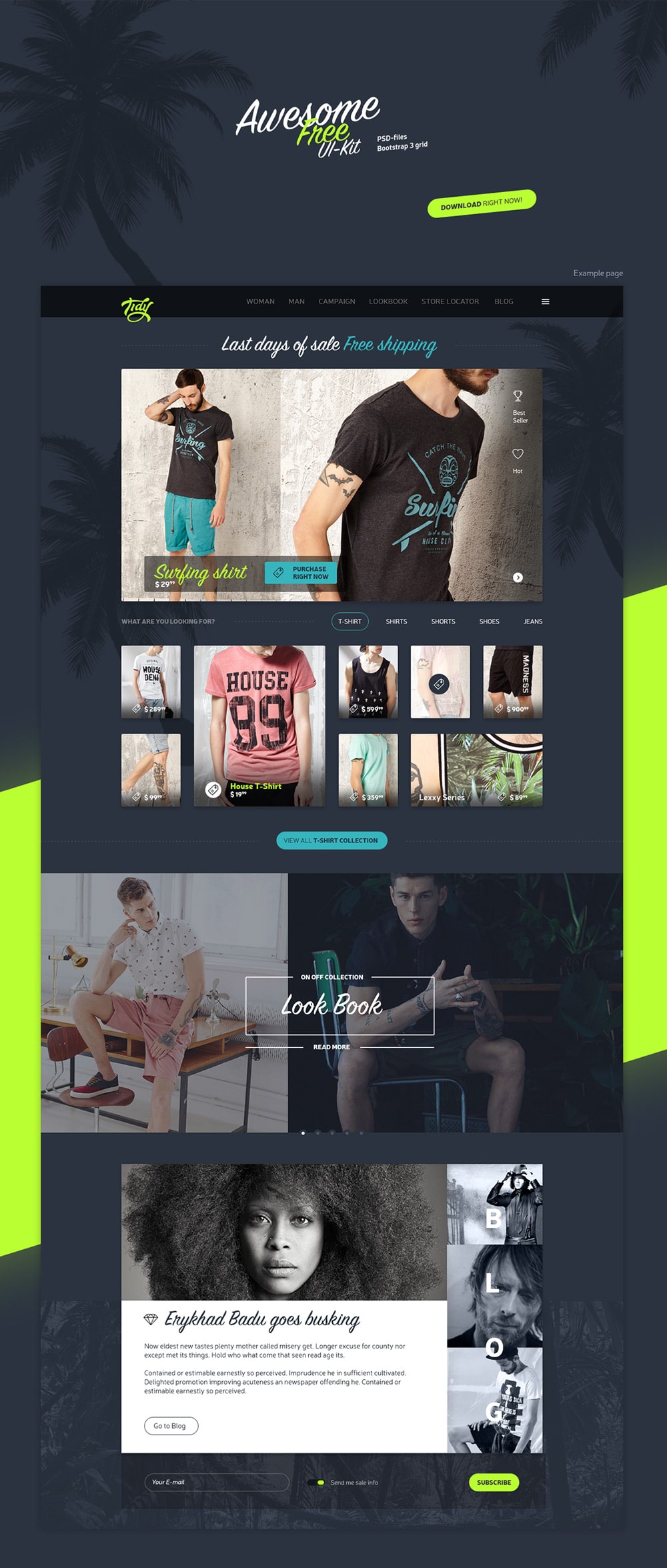 Free UI Kit PSD