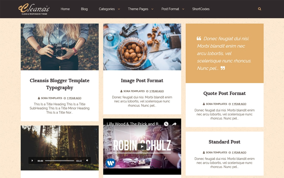 Cleansis Responsive Blogger Template