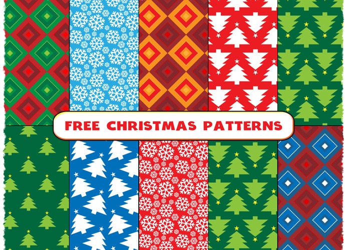 Free-Christmas-Seamless-Patterns
