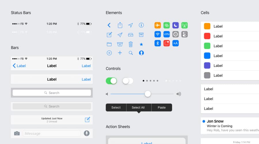 iOS 9 GUI