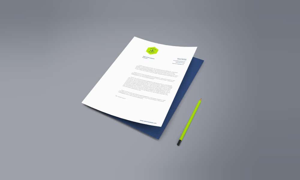 A4 Paper Mockup PSD