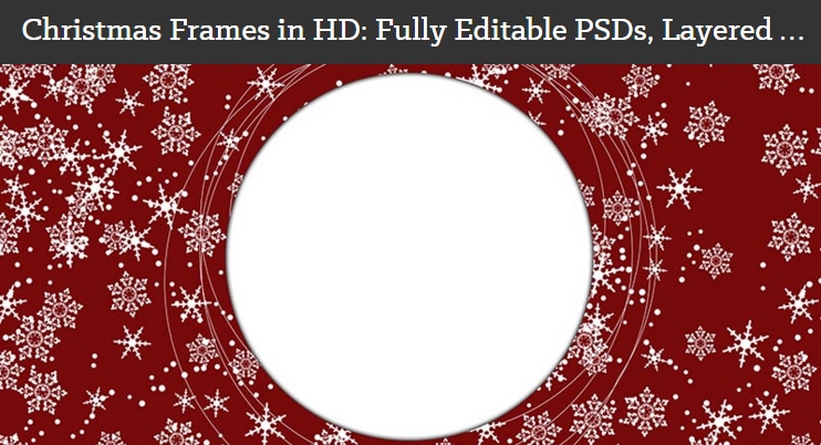 Christmas Frames PSD