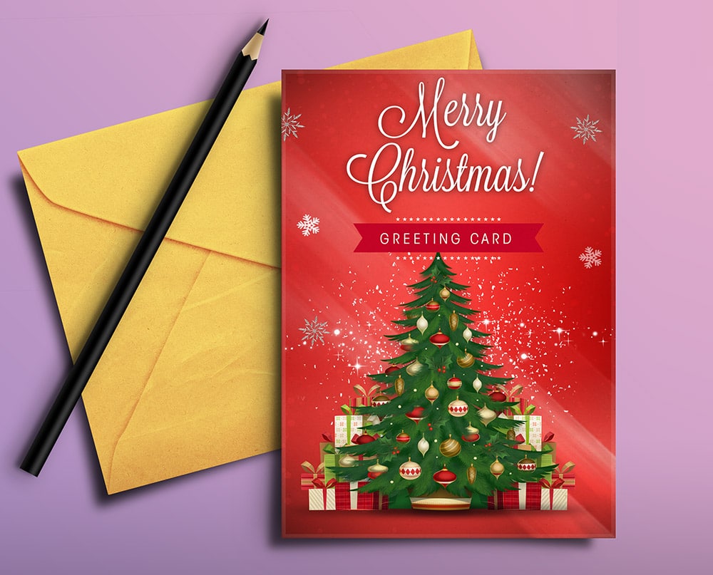 Christmas Greeting Card PSD