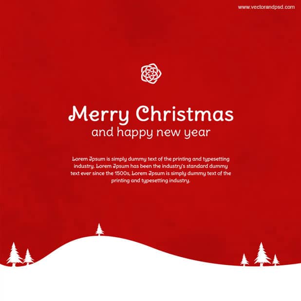 Christmas Greeting Card PSD
