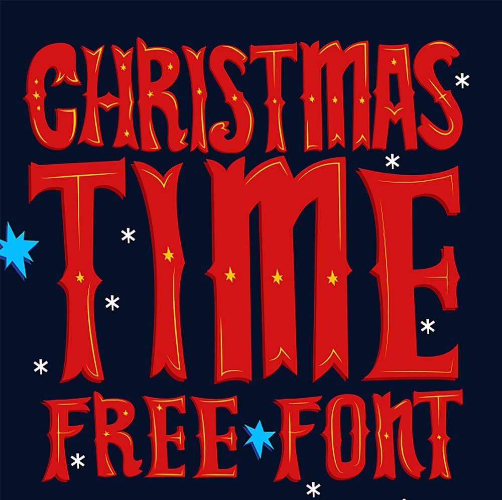 Christmas Time Display Font