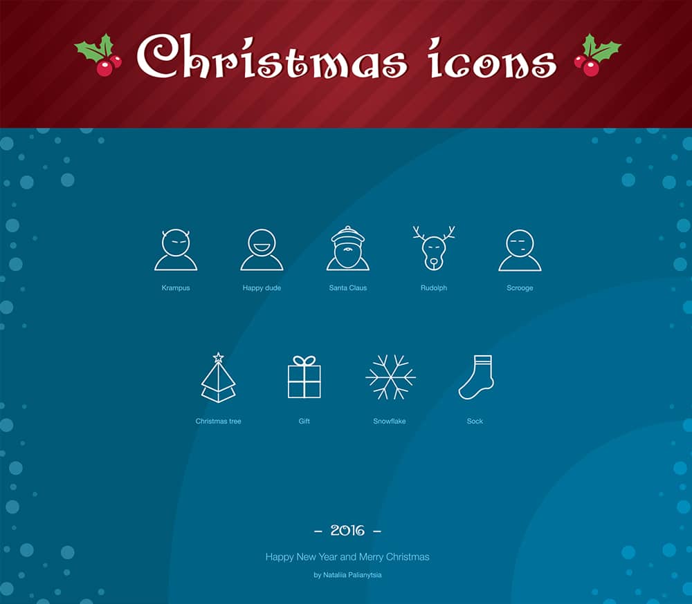 Free 2016 Christmas Icons