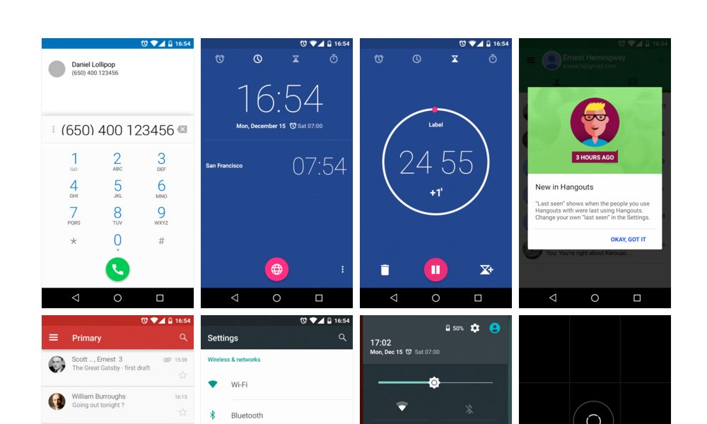 Free Android Lollipop UI Kit