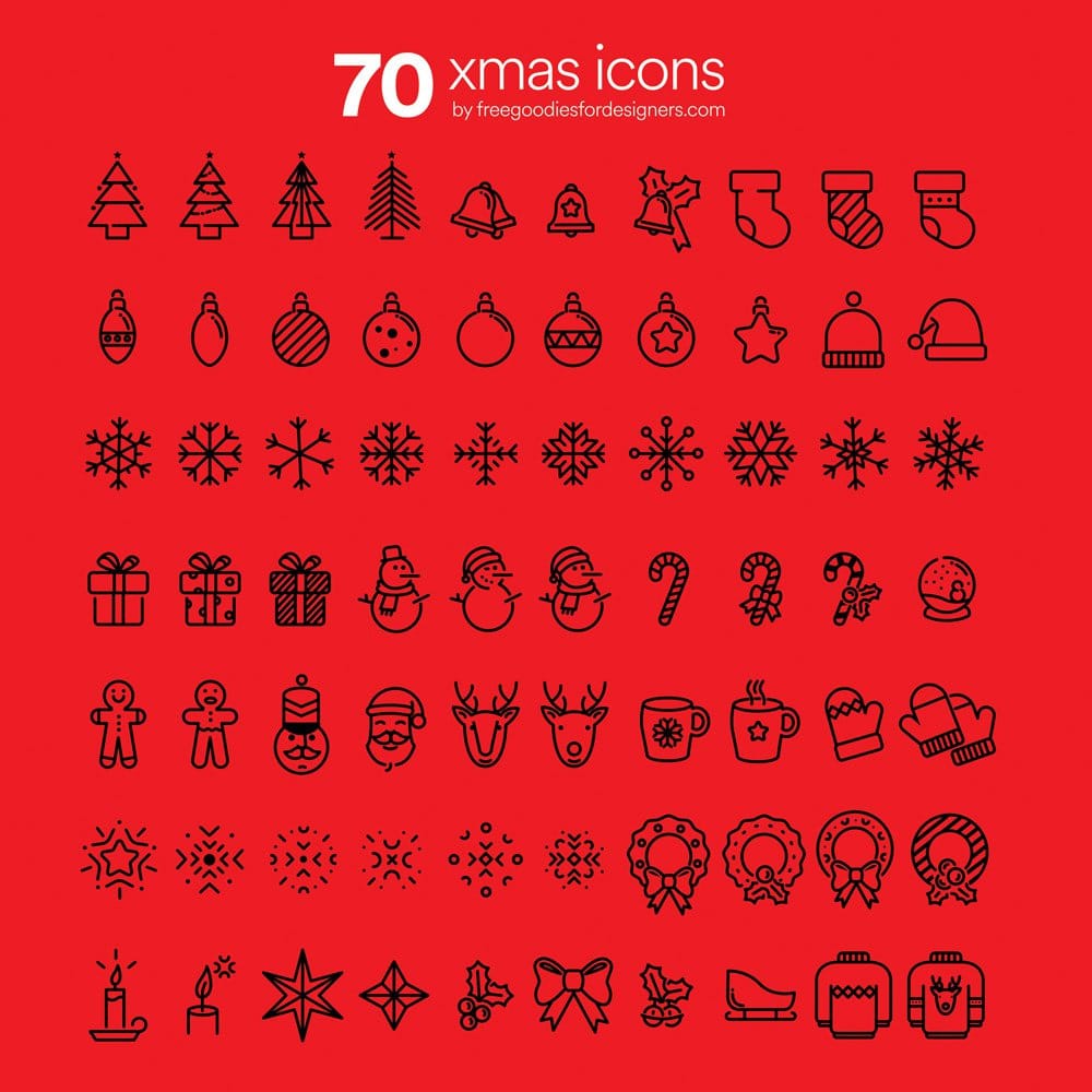Free Awesome Xmas Icons