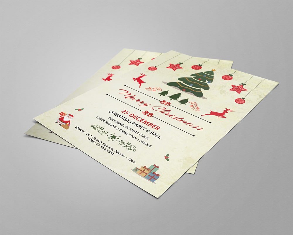 Free Christmas Party Flyers PSD