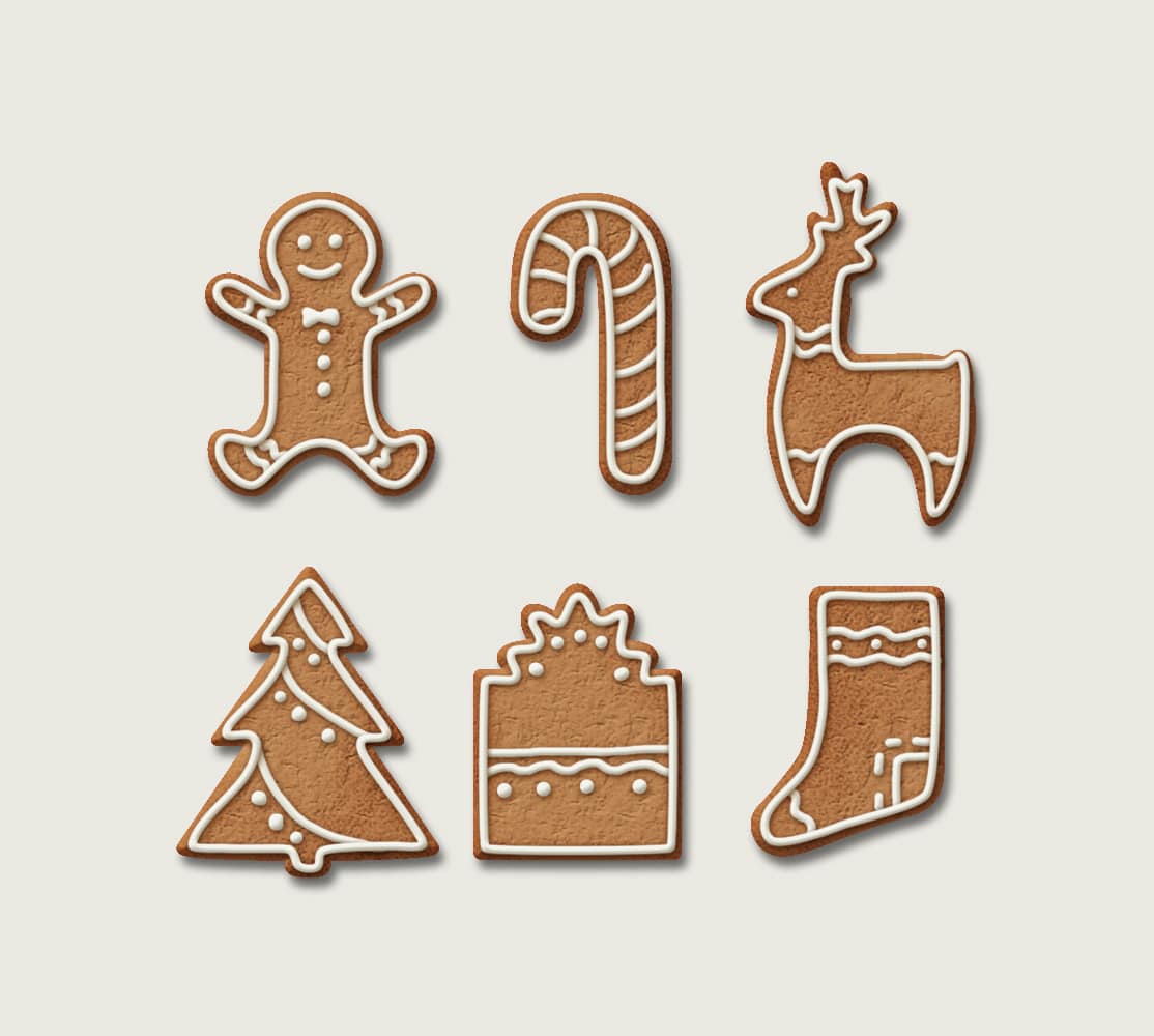 Gingerbread Cookies PSD