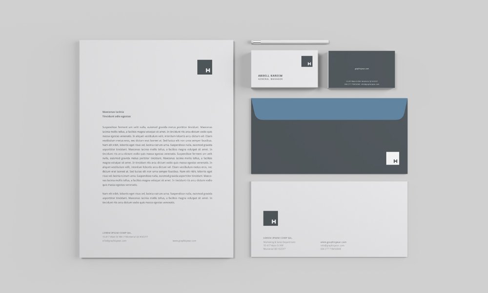 Stationery Mockup PSD