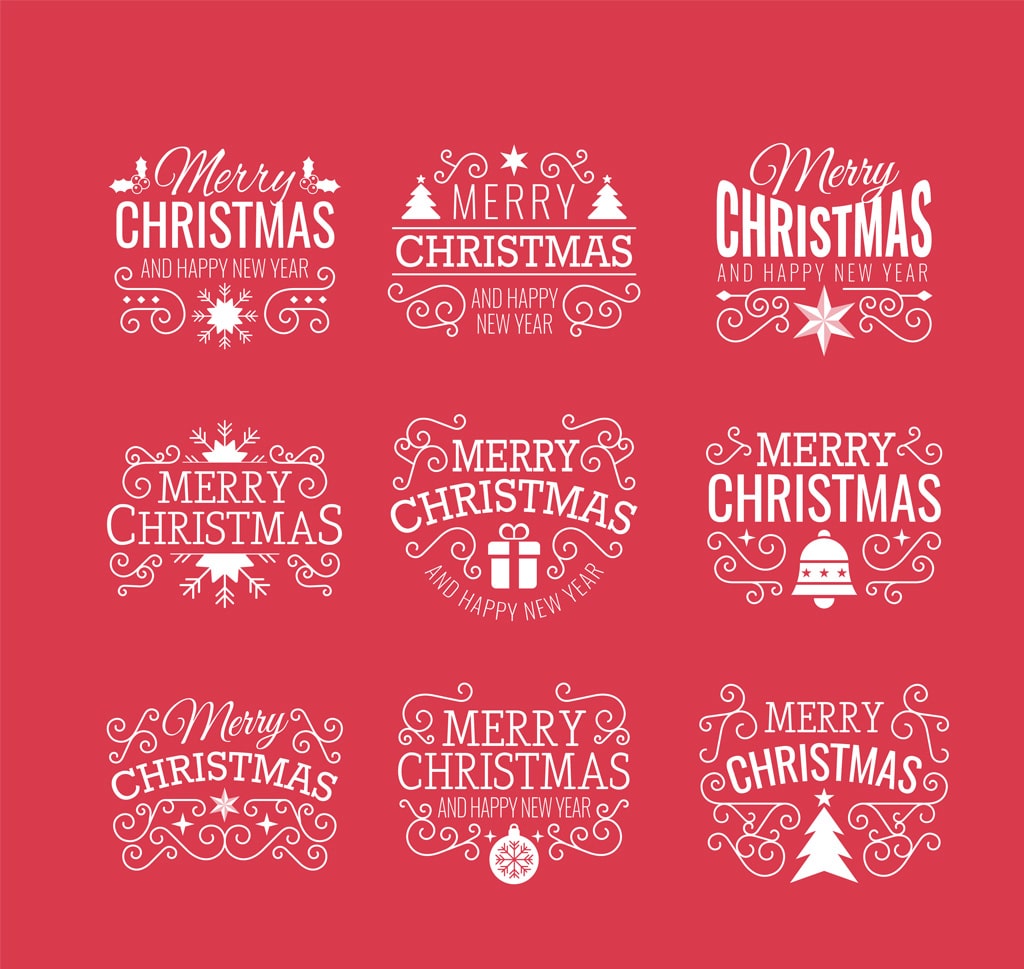 Vintage Christmas Badge
