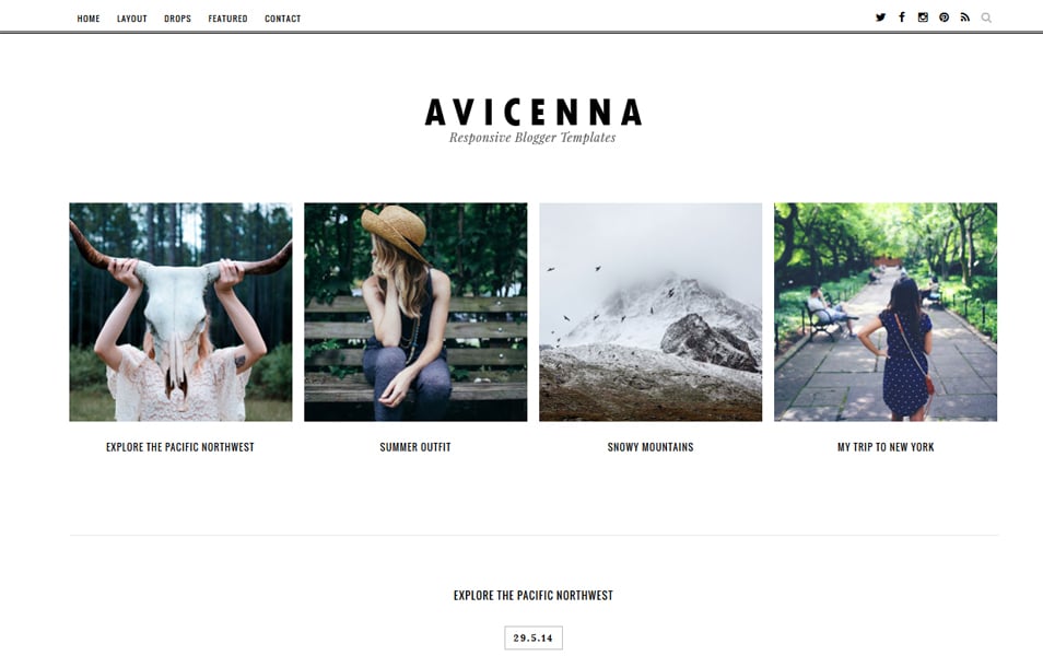 Avicenna Responsive Blogger Template