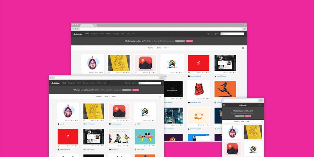 Free Responsive Browser Mockups PSD
