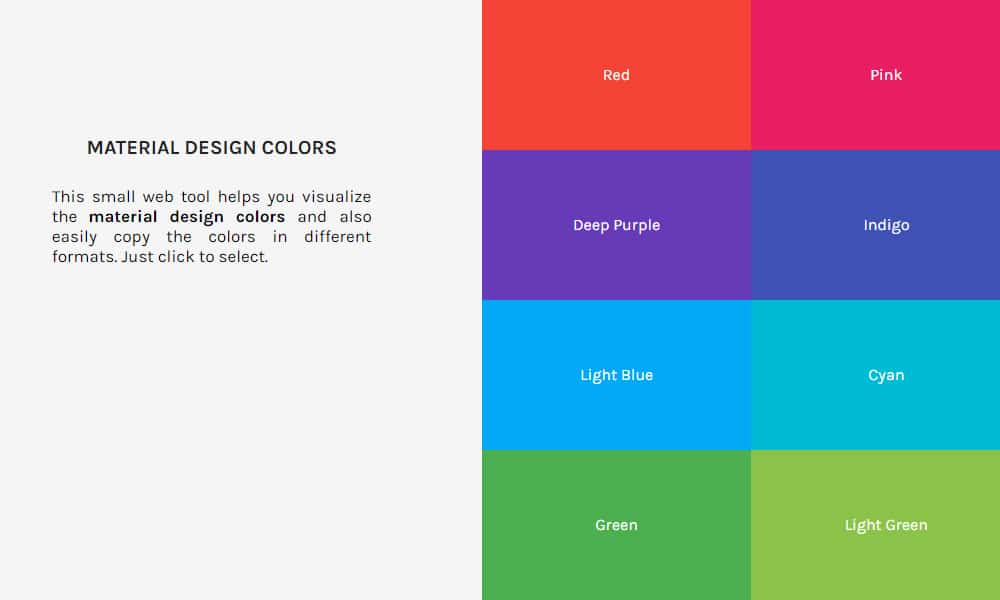 Tools for generating Material Design Color Palettes LaptrinhX