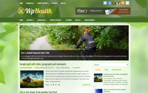 WpHealth Responsive Blogger Template