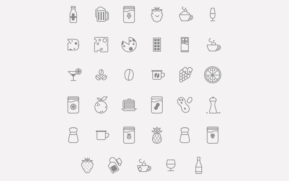 Food & Drinks Icon Set