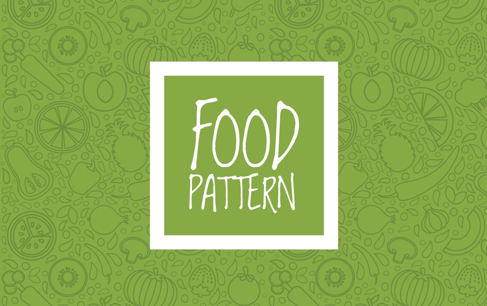 Green vegetables seamless pattern