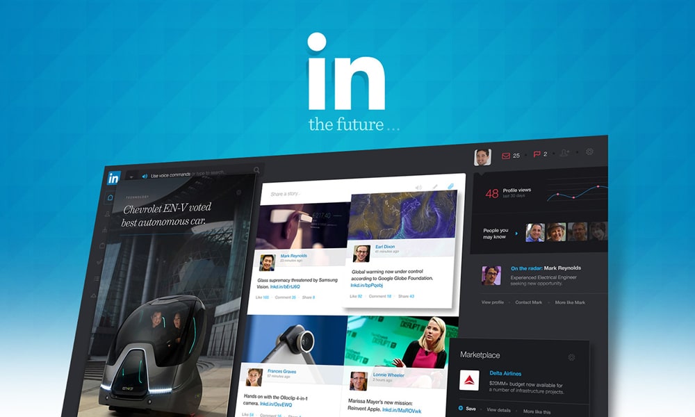 LinkedIn Redesign Concept