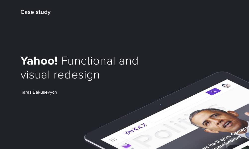 Yahoo Redesign Concept