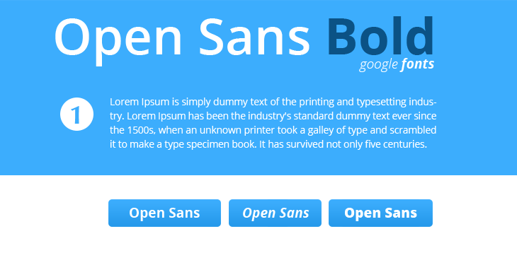 Open font